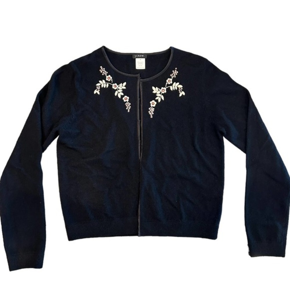 J. Crew‎ Embriodered Floral Sweater